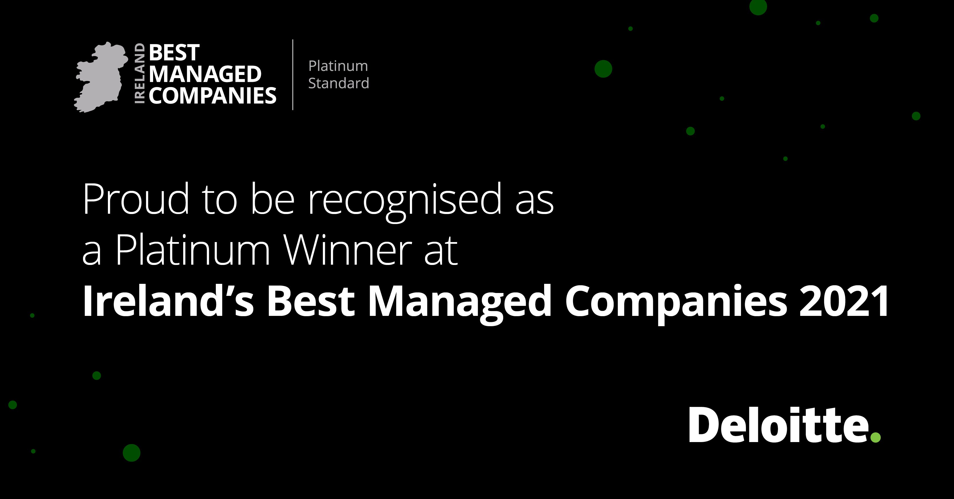 ByrneLooby announced as a Platinum Deloitte Best Managed Company 2021