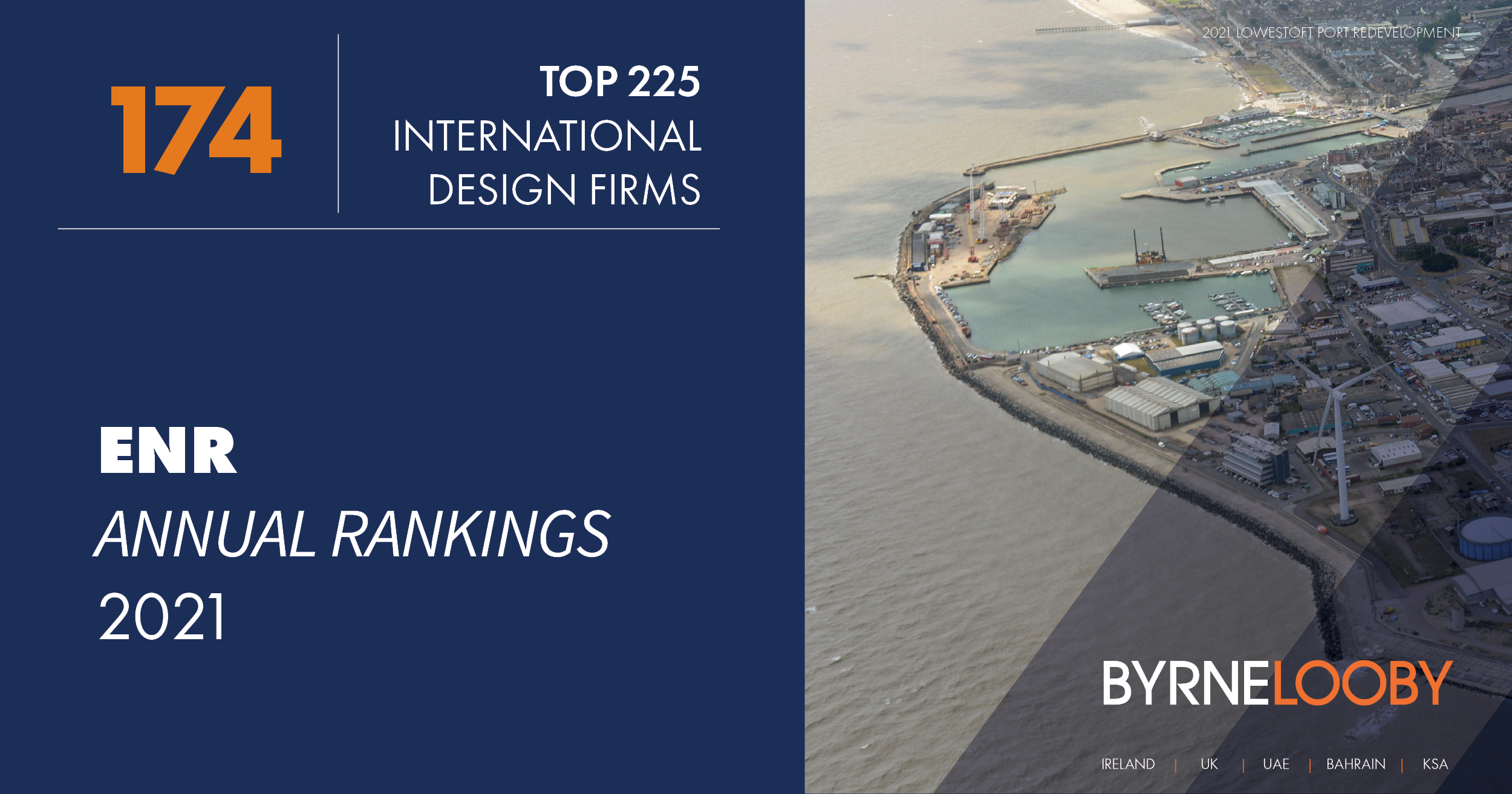 BYRNELOOBY RANKED IN THE ENR TOP 225 INTERNATIONAL ENGINEERING DESIGN FIRMS IN THE WORLD